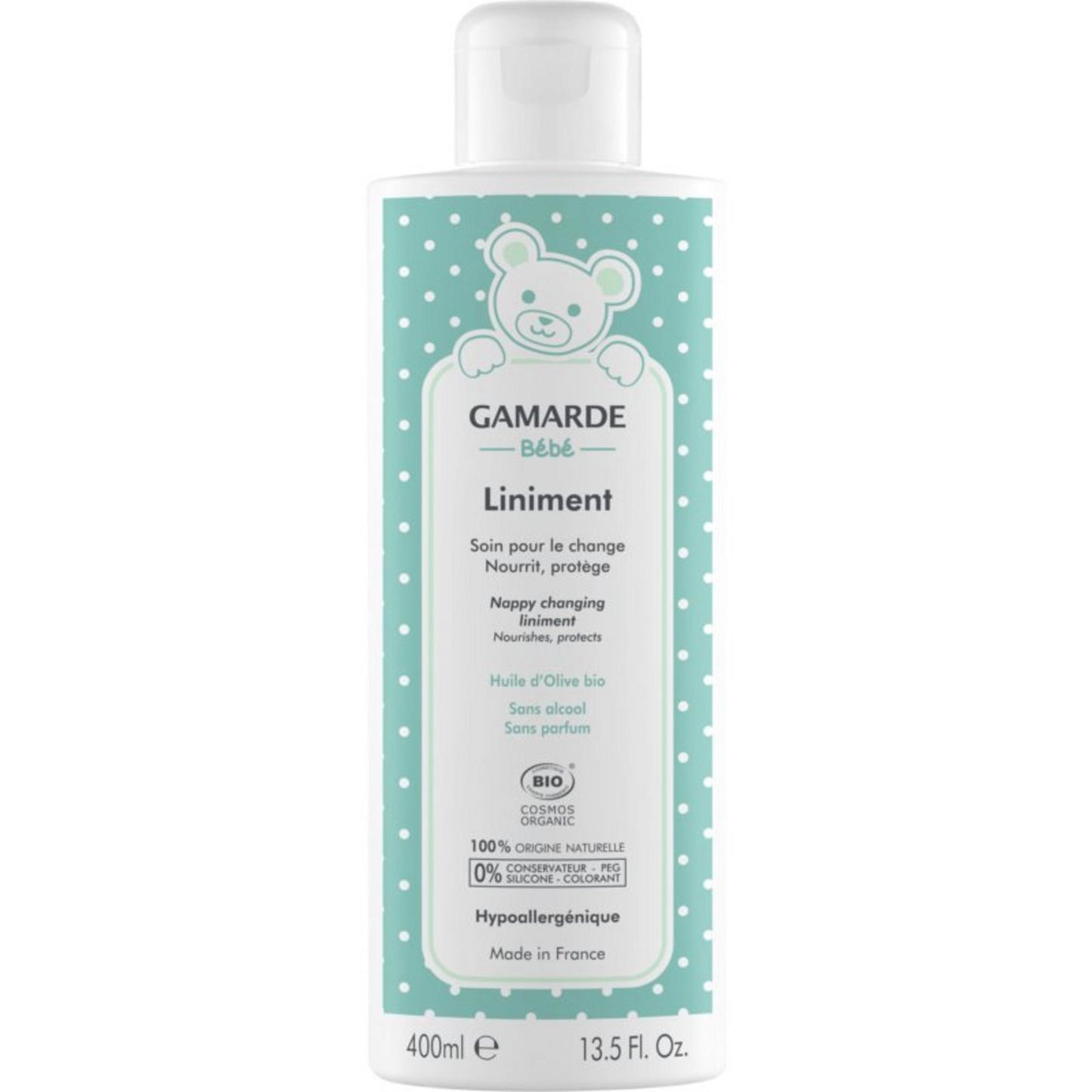 Gamarde, Baby Liniment, Bio, Nourishes & Protects, Daily Diaper Changes, Lotion, 400 ml