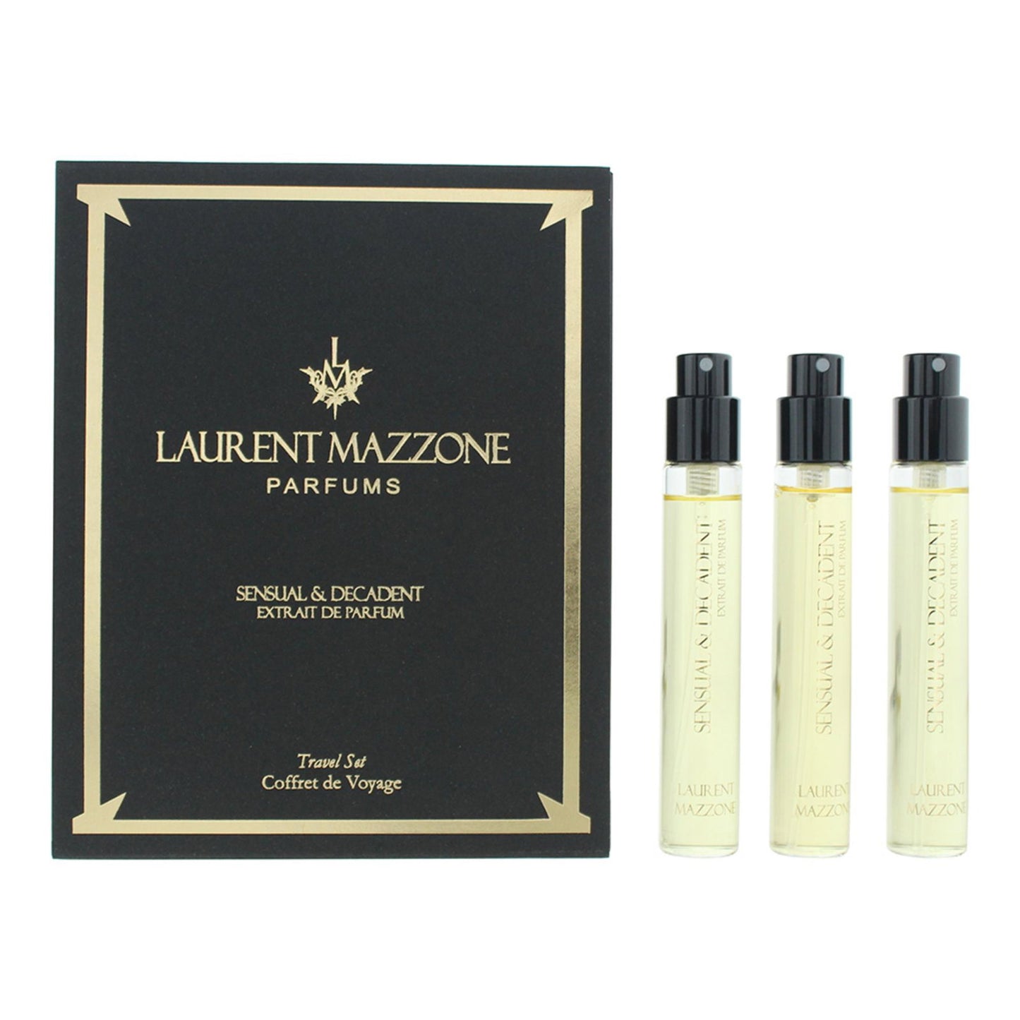 Set Trio, Laurent Mazzone, Sensual & Decadent, Extrait De Parfum, Unisex, 3 pcs, 15 ml