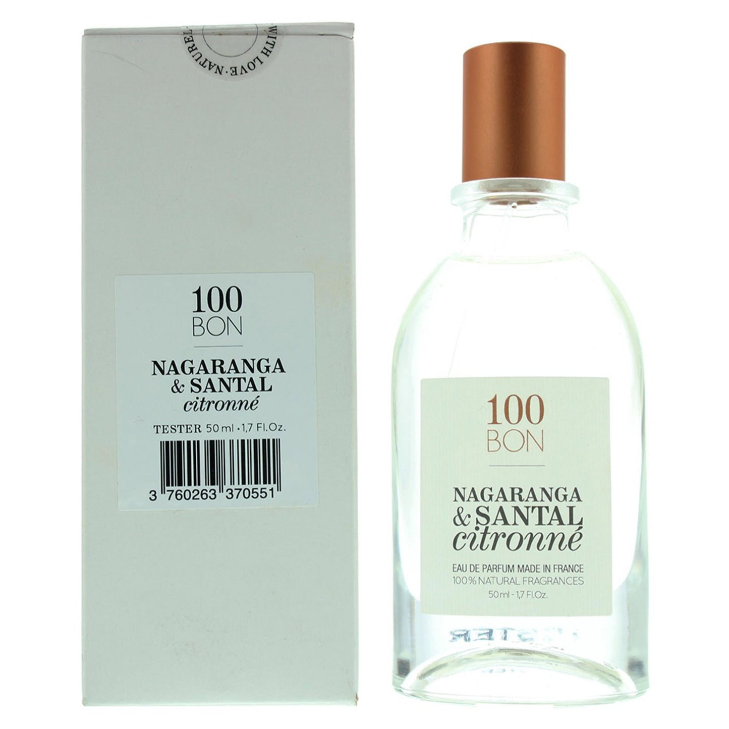 100 Bon, Nagaranga & Santal Citronne, Eau De Parfum, Unisex, 50 ml *Tester