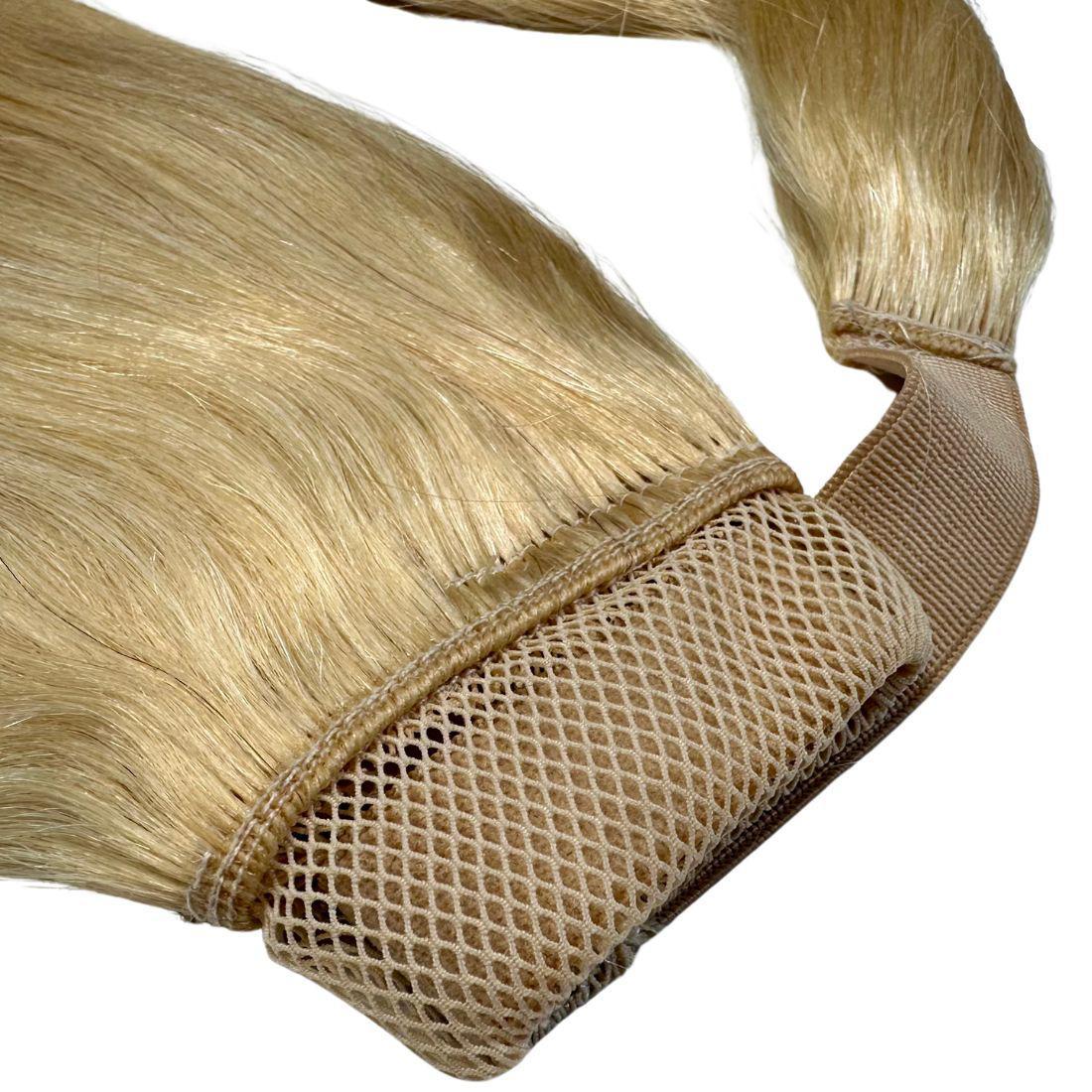 Bleach Blonde 100% Human Hair Ponytail Extension Luxegan