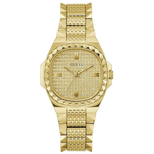 Guess Mujer Rebellious Tono Dorado Analógico