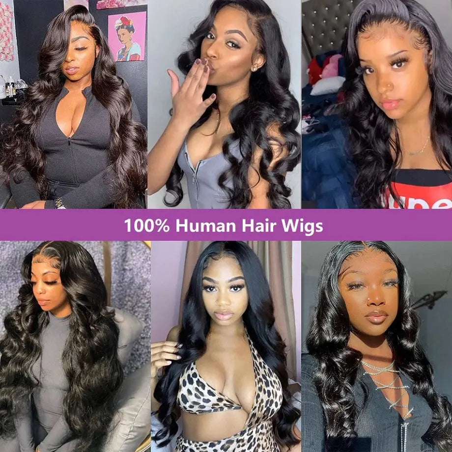 40 Inch Body Wave 13x6 Hd Lace Frontal Wig Human Hair 360 Brazilian Pre Plucked Lace For Women 13x4 Lace Front Wigs 250 Density Luxegan
