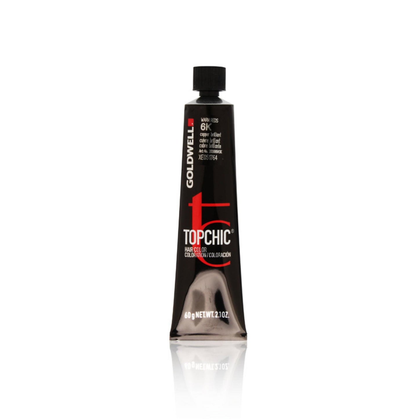 Goldwell, TopChic, Permanent Hair Dye, 6K Copper Brilliant, 60 ml