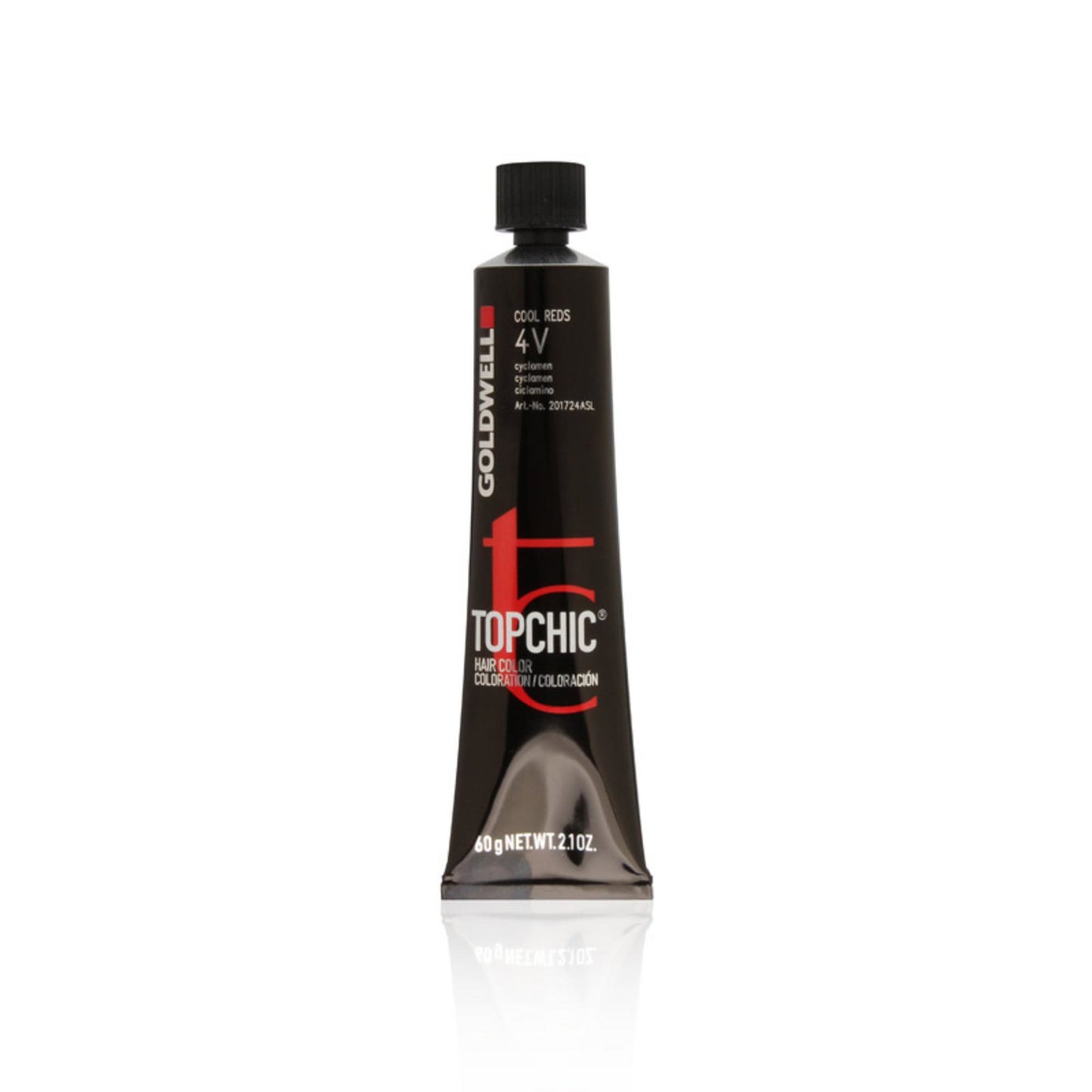 Goldwell, TopChic, Permanent Hair Dye, 4V Medium Brown Violet, 60 ml