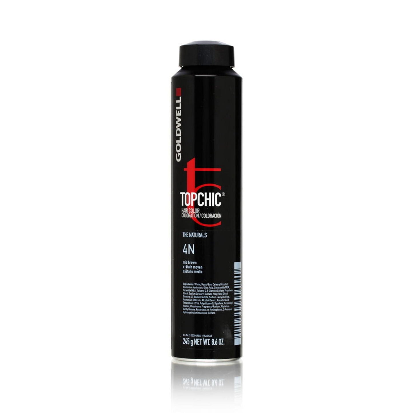 Goldwell, TopChic, Permanent Hair Dye, 4N Middle Brown, 250 ml