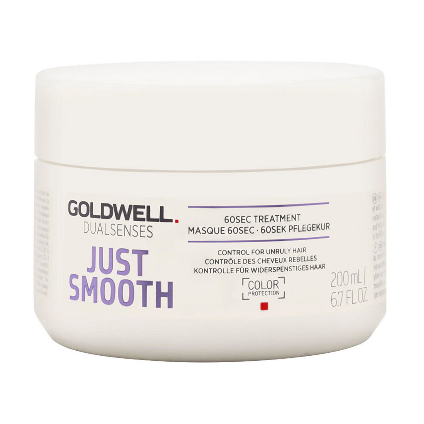 Goldwell, Just Smooth, Hair Treatment Cream Mask, 60 Sec Treatment, Weekly, 200 ml