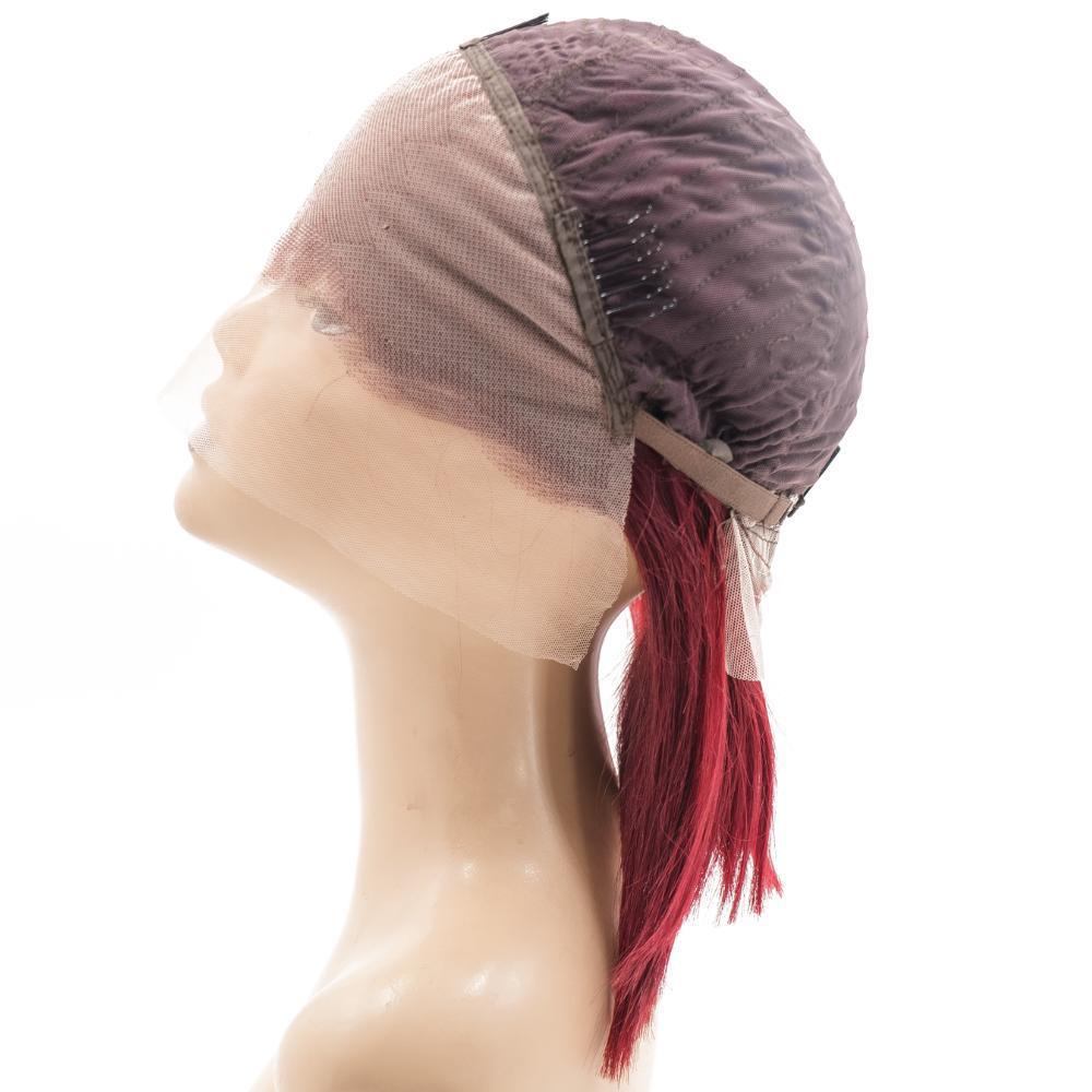 Cherry 13x4 Transparent Lace Front 100% Human Hair Bob Wig Luxegan