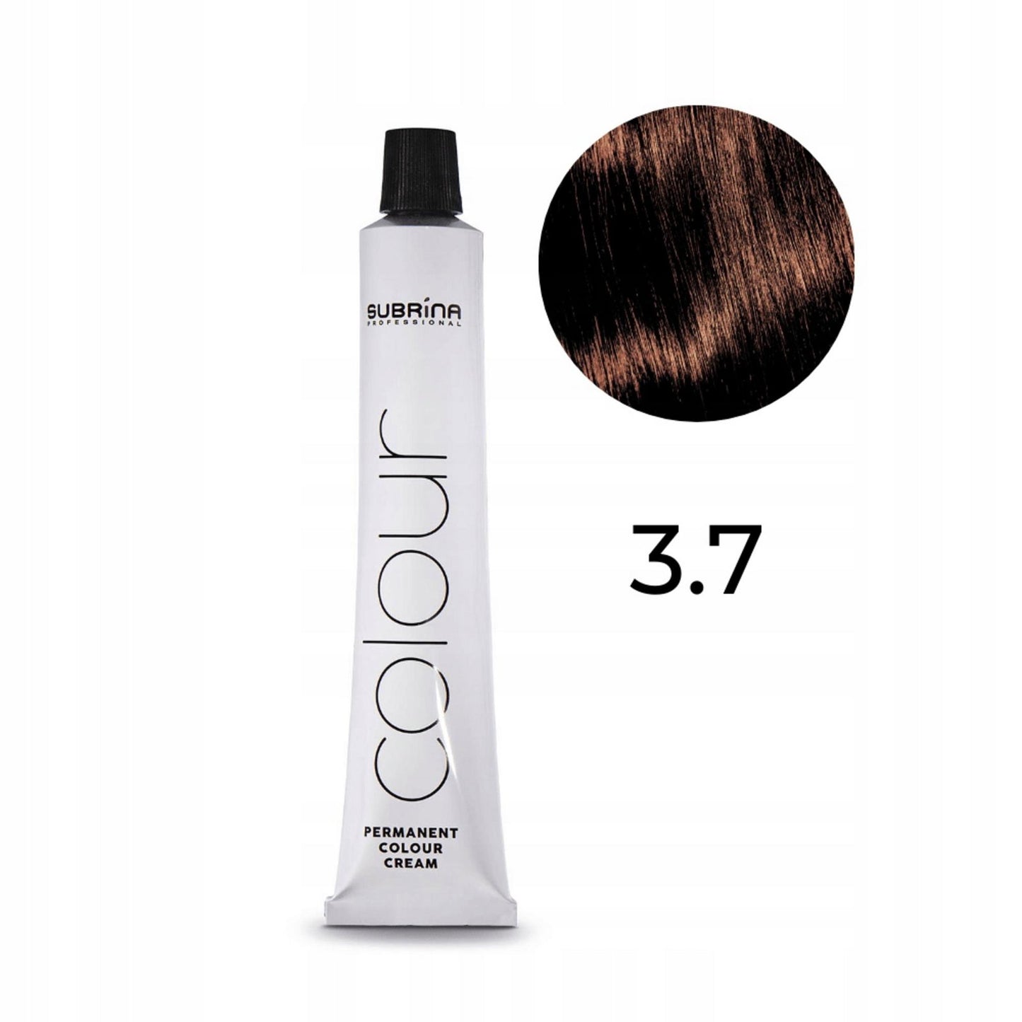 Subrina Professional, Permanent Colour, Permanent Hair Dye, 3/7 Dark Brown, 100 ml
