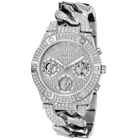 Guess para mujer, tono plateado, multifunción
