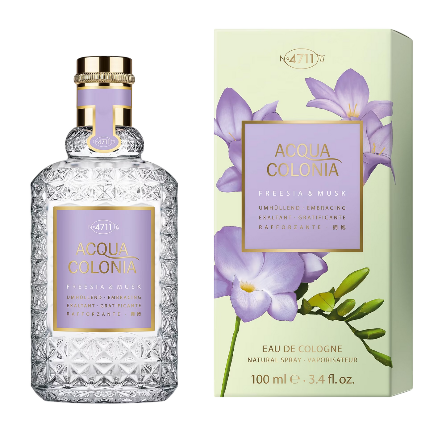 4711, Acqua Colonia Freesia & Musk, Eau De Cologne, Unisex, 100 ml