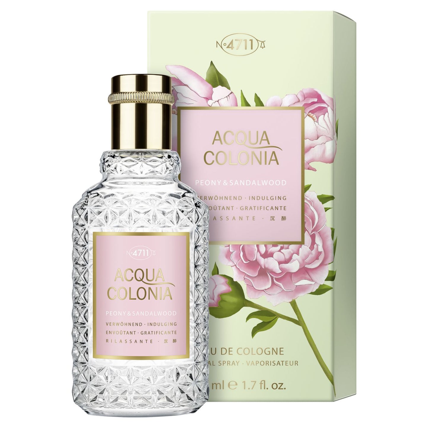 4711, Acqua Colonia Peony & Sandalwood, Eau De Cologne, Unisex, 50 ml