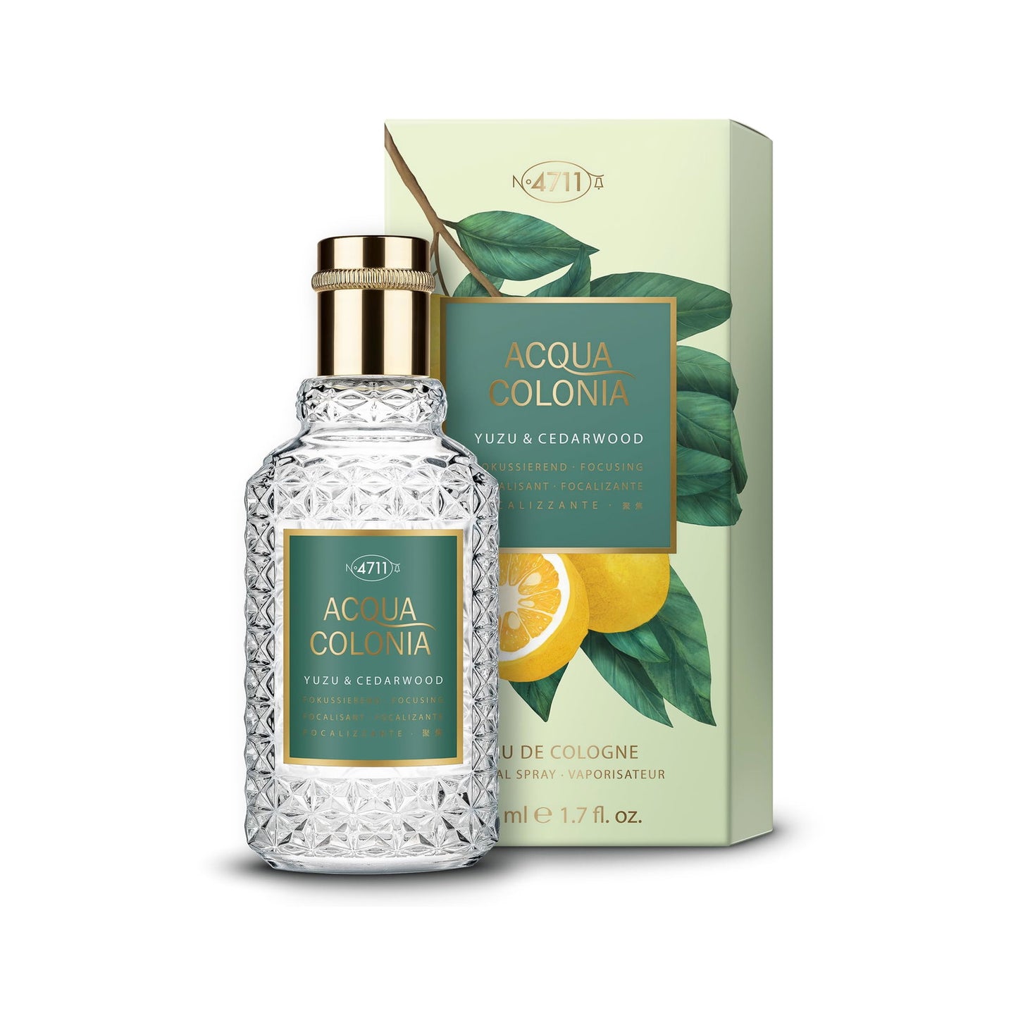 4711, Acqua Colonia Yuzu & Cedarwood, Eau De Cologne, Unisex, 50 ml