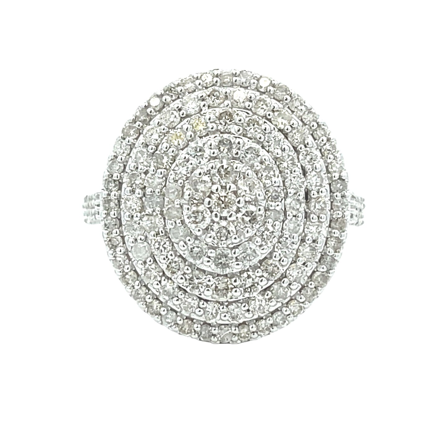 Anillo de oro blanco de 14 quilates con diamante de 1,50 ct