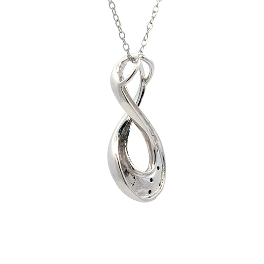 Colgantes de moda de plata esterlina con diamantes naturales de .03 ct