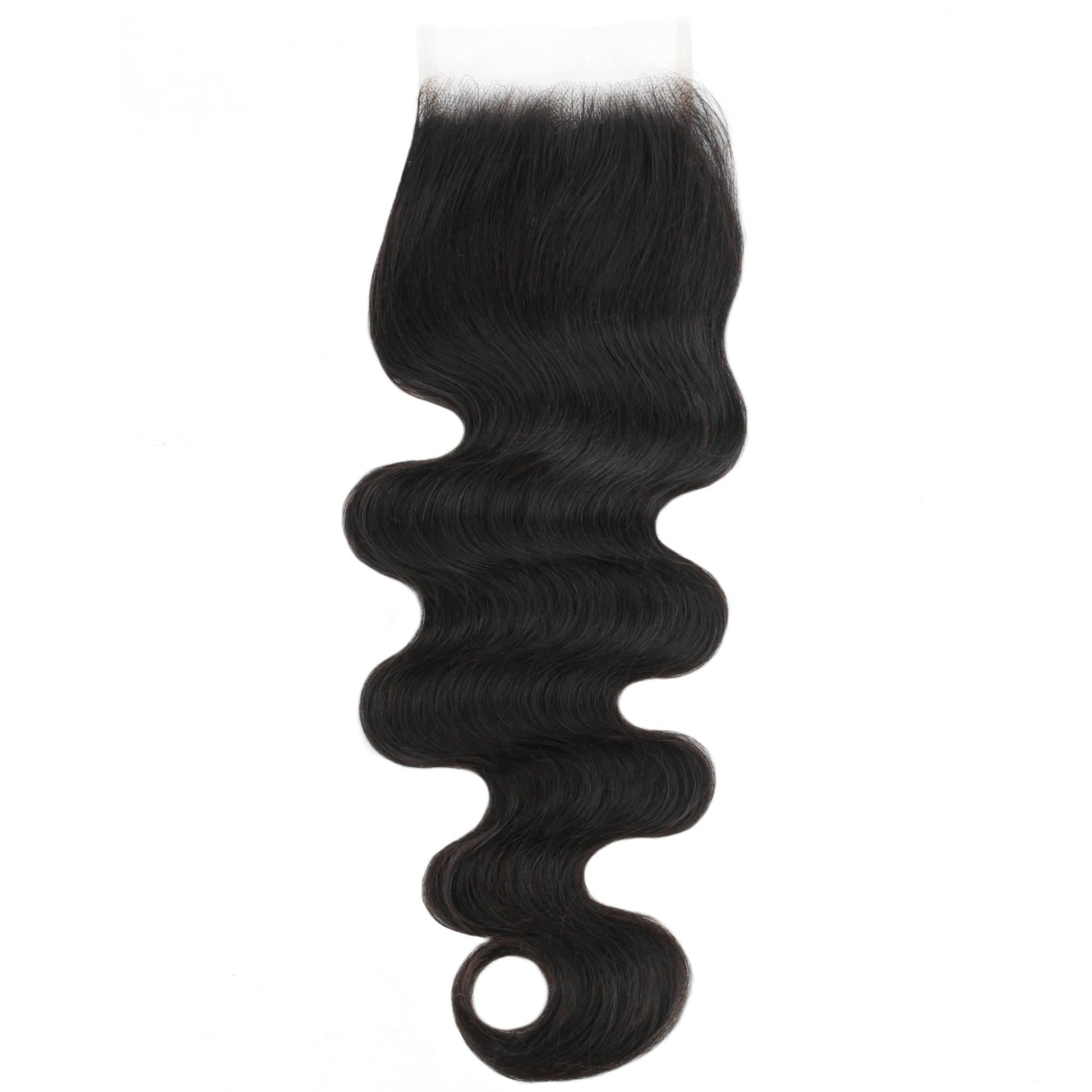 Brazilian Body Wave 4x4 Transparent Lace Human Hair Closure Luxegan