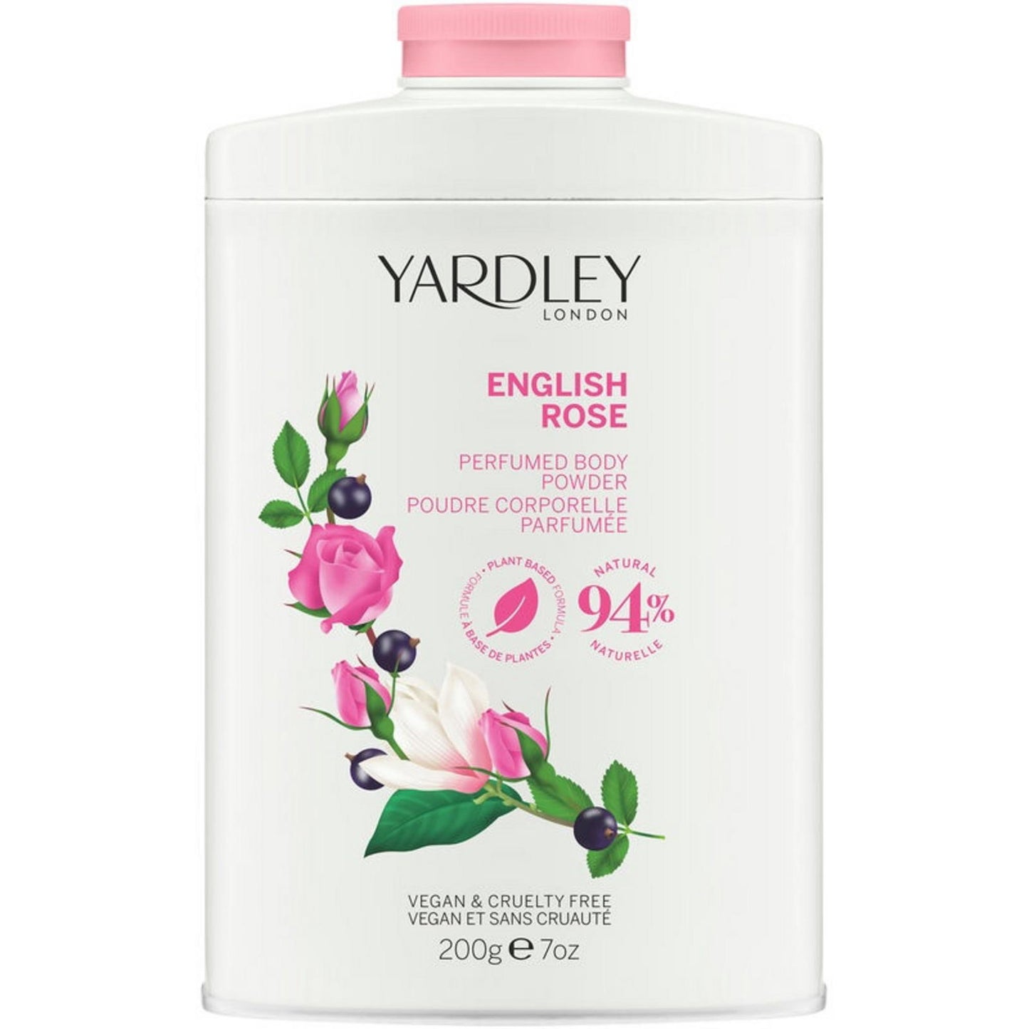 Yardley, English Rose, Body Powder, 200 g