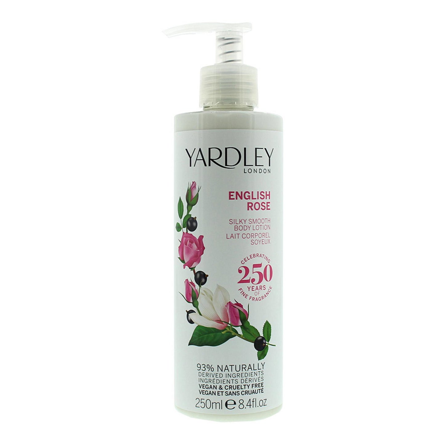 Yardley, English Rose, Hydrating, Body Milk, 250 ml