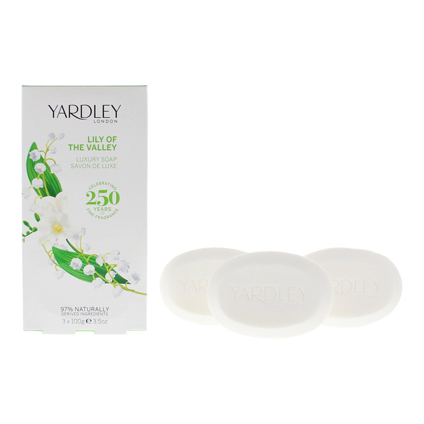 Set Trio, Yardley, Lily Of The Valley, Soap Bar, For Face & Body, 3 pcs, 100 g