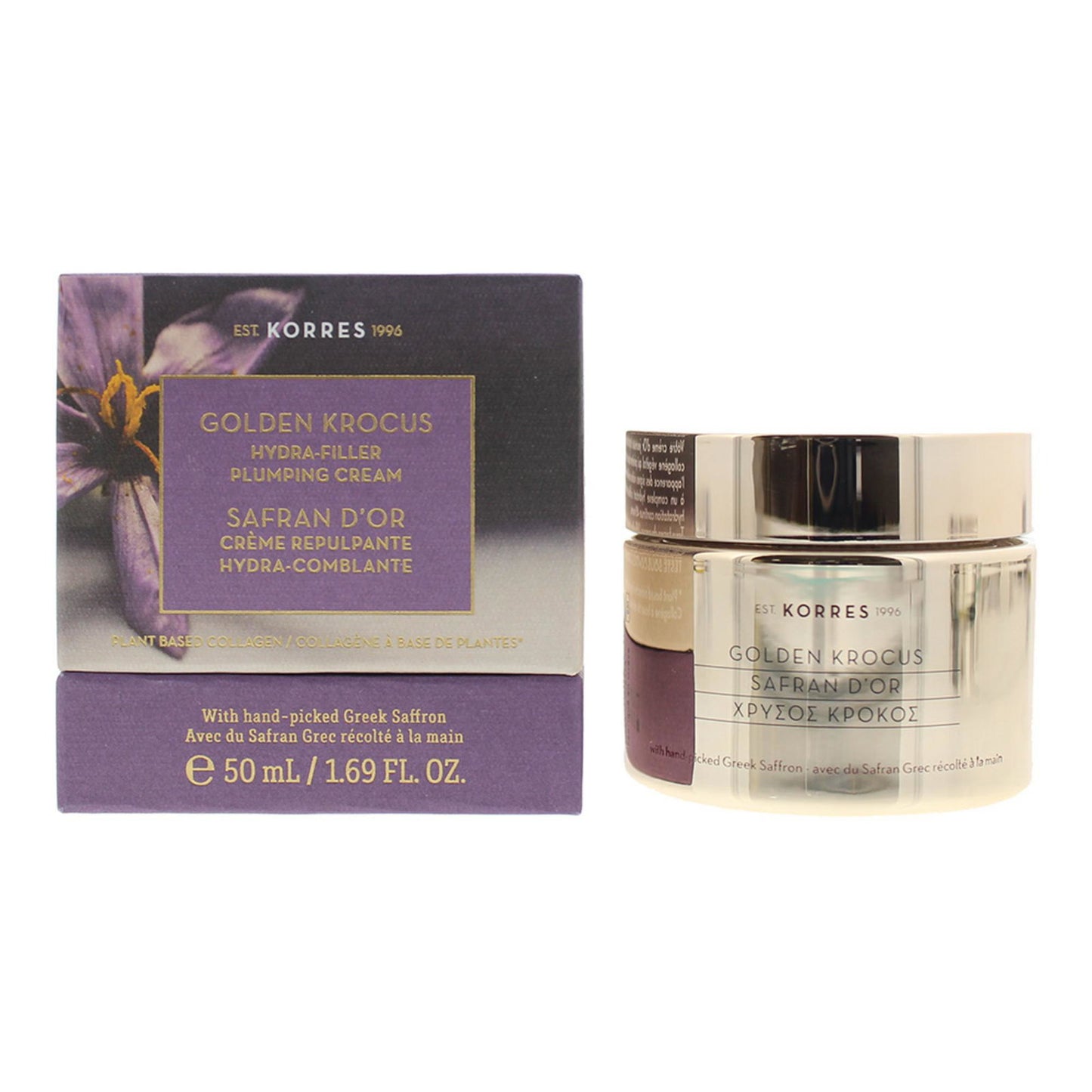 Korres, Golden Krocus, Plumping, Cream, For Face & Neck, 50 ml