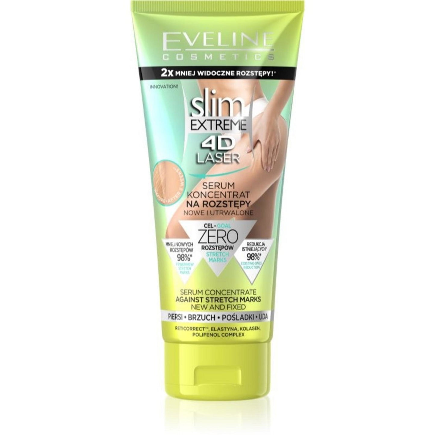Eveline Cosmetics, Slim Extreme 4D, Anti-Stretch Marks, Body Serum, Body, 150 ml
