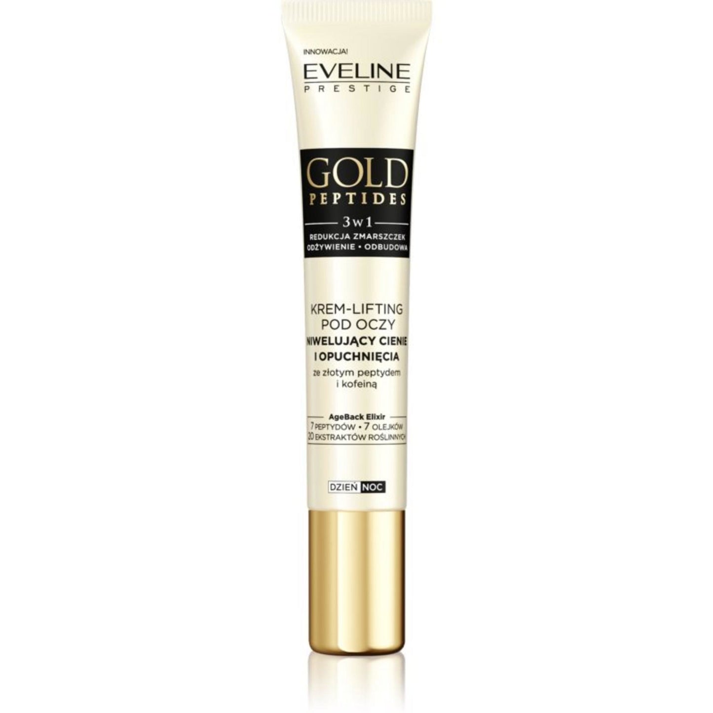 Eveline Cosmetics, Gold Peptides, Peptide, Anti-Dark Circles, At Night, Eye Cream, 20 ml