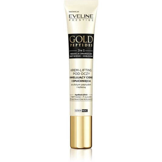 Eveline Cosmetics, Gold Peptides, Peptide, Anti-Dark Circles, At Night, Eye Cream, 20 ml