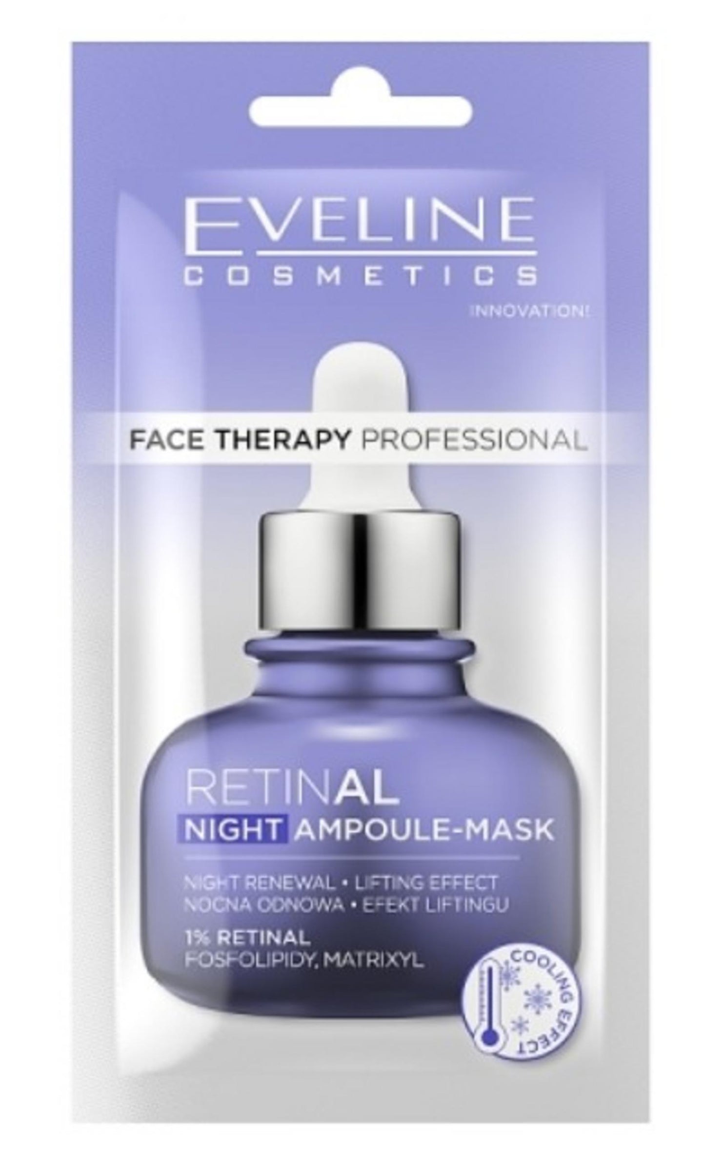 Eveline Cosmetics, Therapy Professional, Retinal, Lifting, Night Sleeping Mask, 8 ml