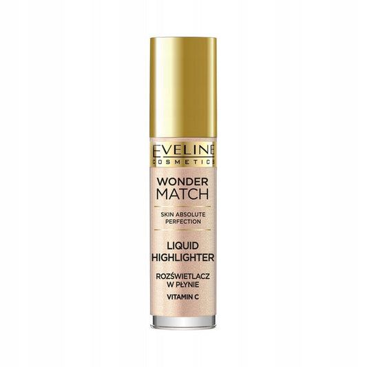Eveline Cosmetics, Wonder Match, Vitamin C, Illuminating, Liquid Highlighter, 01, For Face, 4.5 ml