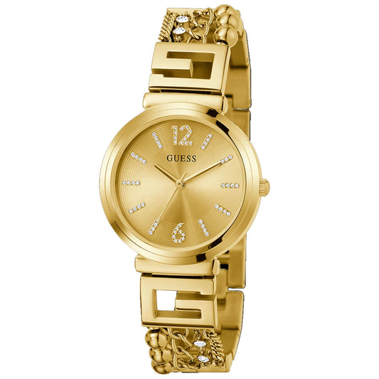 Reloj analógico Guess de mujer en tono dorado