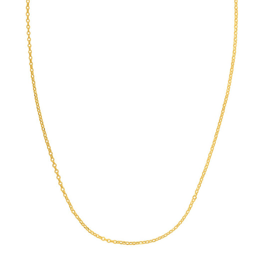 Cadena doble extensible de oro amarillo de 14k (1,40 mm)
