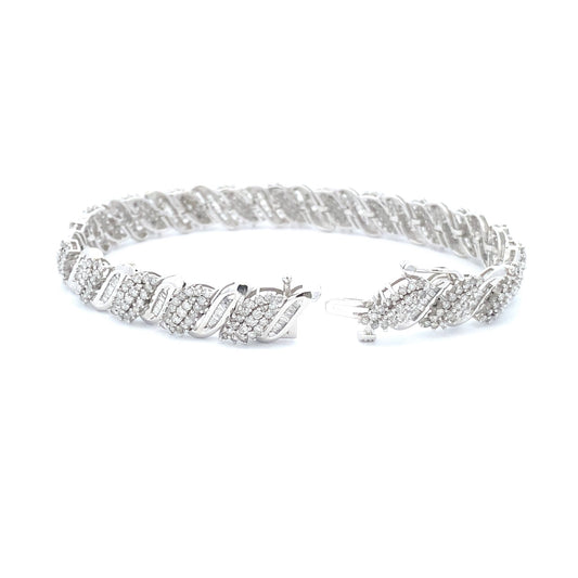 5.00ct Diamond Tennis Bracelet 10KT White Gold