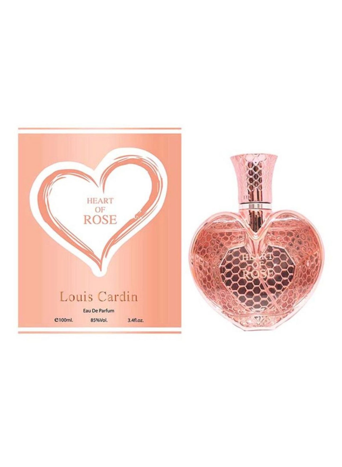 Louis Cardin, Heart Of Rose, Eau De Parfum, For Women, 100 ml
