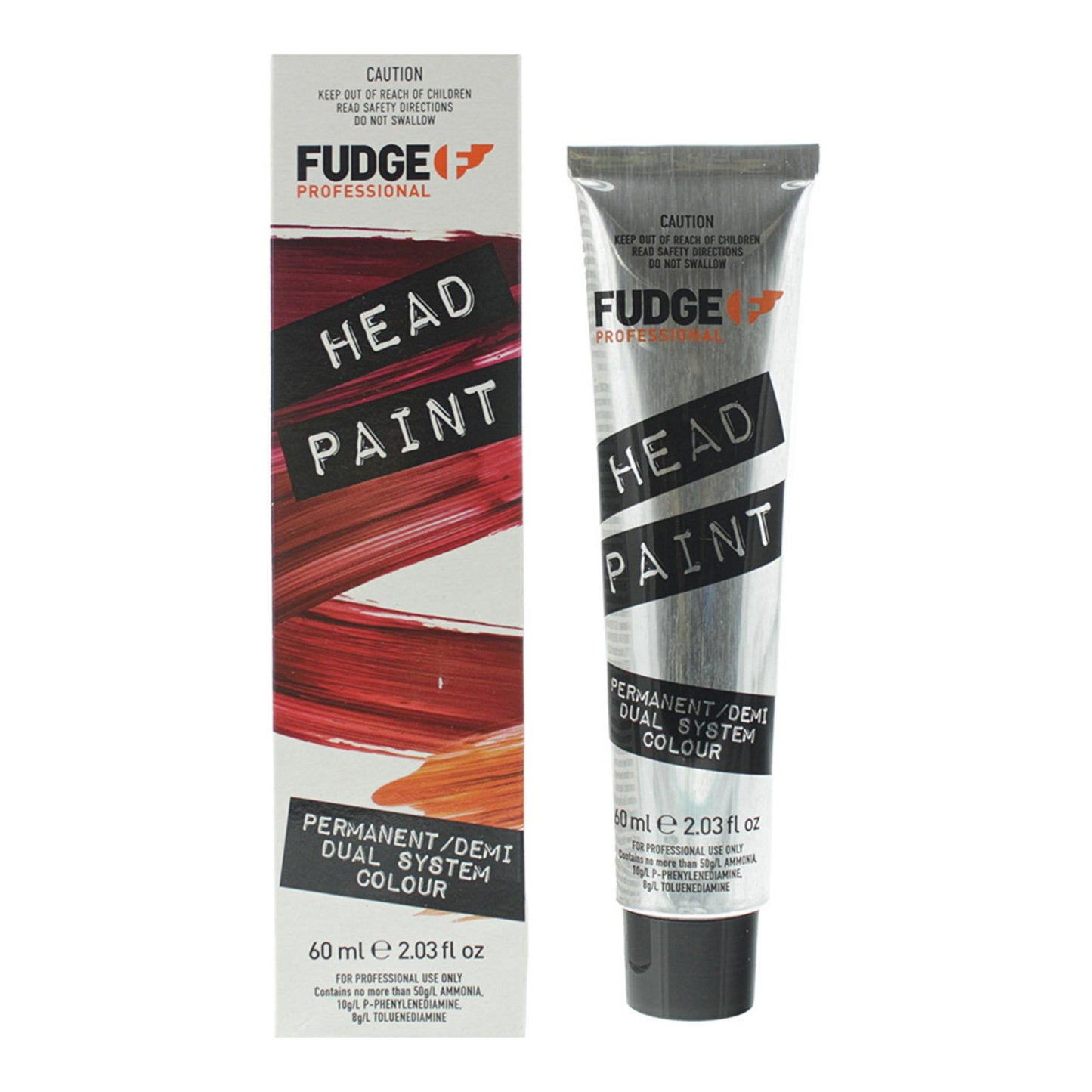Fudge Professional, Head Paint, Permanent Hair Dye, 6.5 Dark Mahogany Blonde, 60 ml