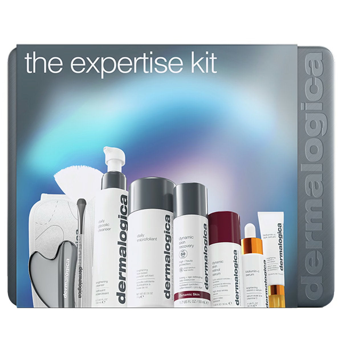 The Expertise Kit Set Dermalogica: Daily Microfoliant, Exfoliating, Exfoliating Powder, 74 g + Biolumin-C, Illuminating, Eye Serum, 15 ml + Biolumin-C, Vitamin C, Brightening, Serum, For Face, 30 ml + Dynamic Skin, Retinol, Anti-Wrinkle, Serum, For Fac...