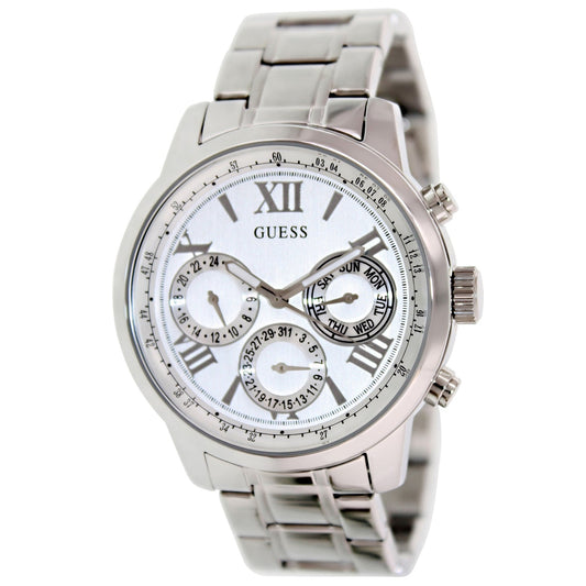 Guess Reloj plateado multifunción para mujer