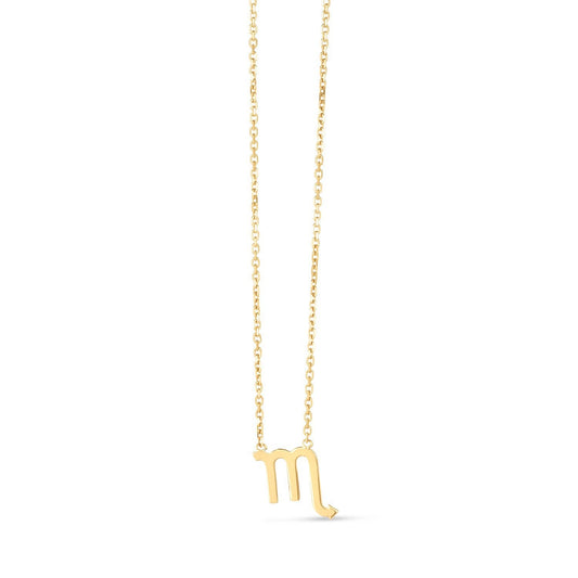 Collar de Escorpio de Oro Amarillo de 14K