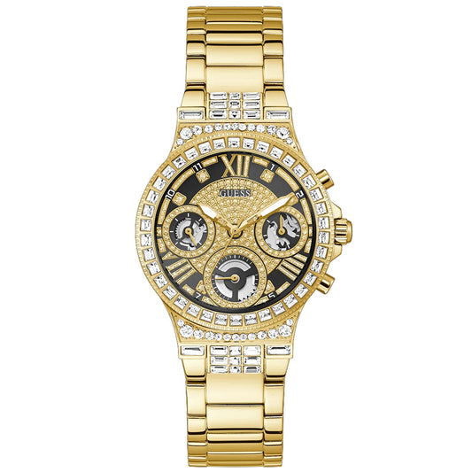Guess Reloj multifunción dorado para mujer