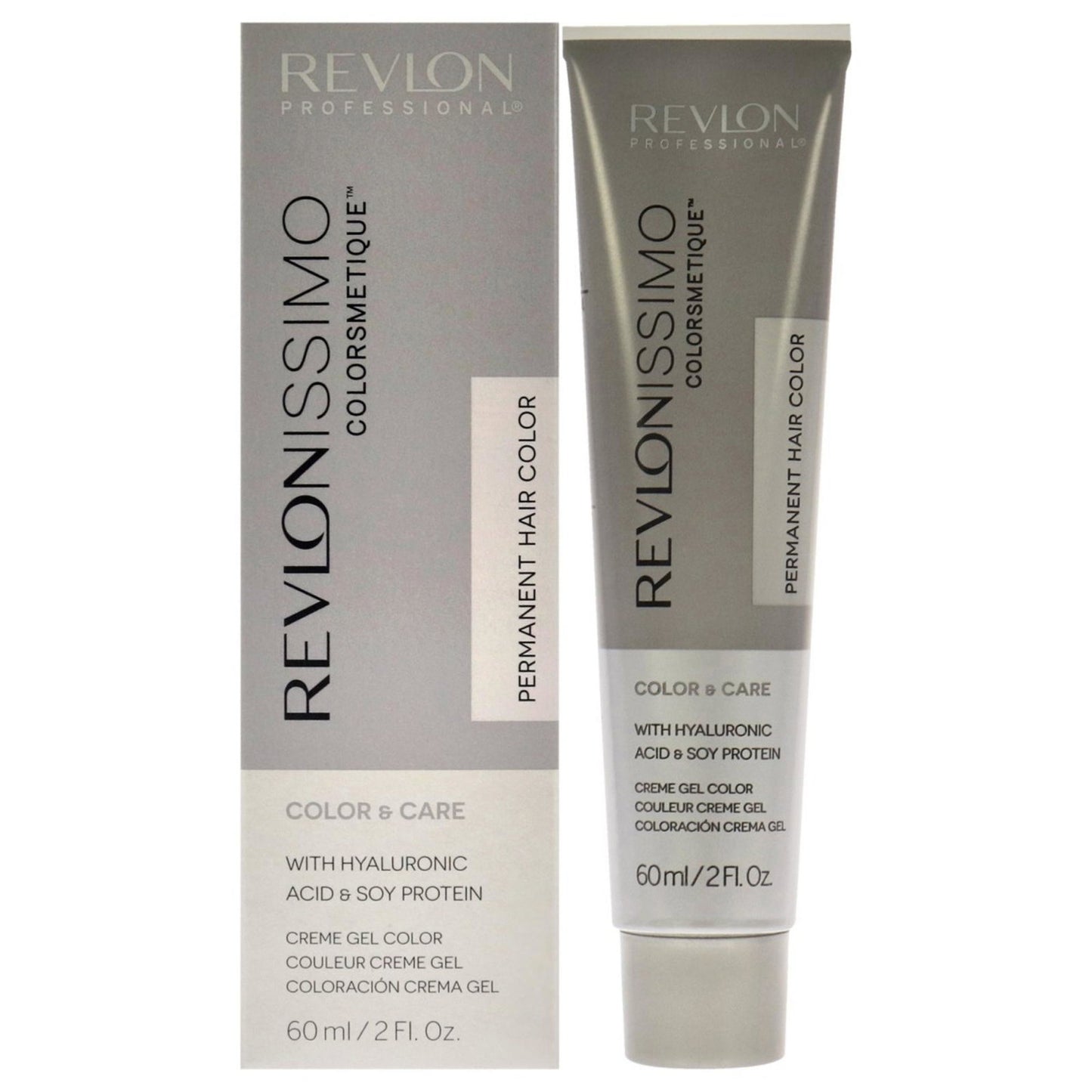 Revlon, Revlonissimo Colorsmetique, Hyaluronic Acid, Permanent Hair Dye, 8.21 Light Iridescent Ash Blonde, 60 ml