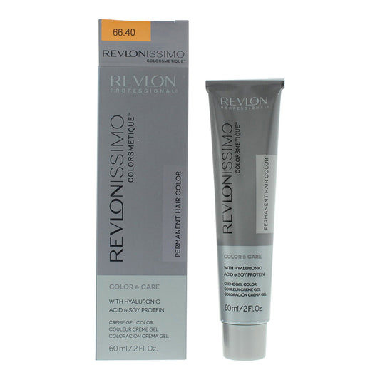 Revlon, Revlonissimo Colorsmetique, Permanent Hair Dye, 66.40 Intense Copper, 60 ml