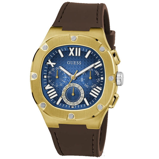 Guess Multifunción para Hombre en Tono Dorado y Marrón