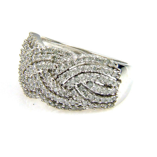 Anillo de Diamantes de 1.00ct Oro Blanco de 10KT