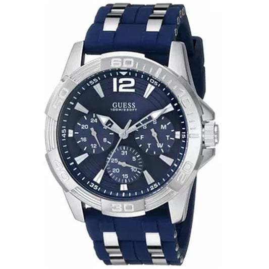 Guess para hombre con esfera azul multifunción