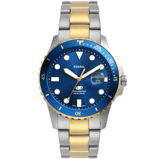 Fossil para hombre, buzo azul