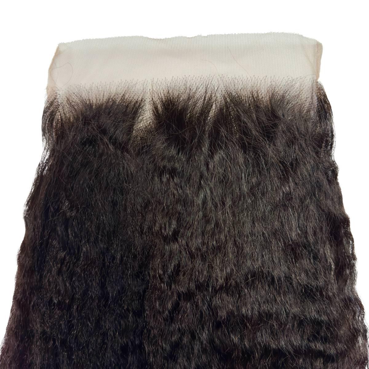 Kinky Straight 7x7 HD Lace Human Hair Closure Luxegan