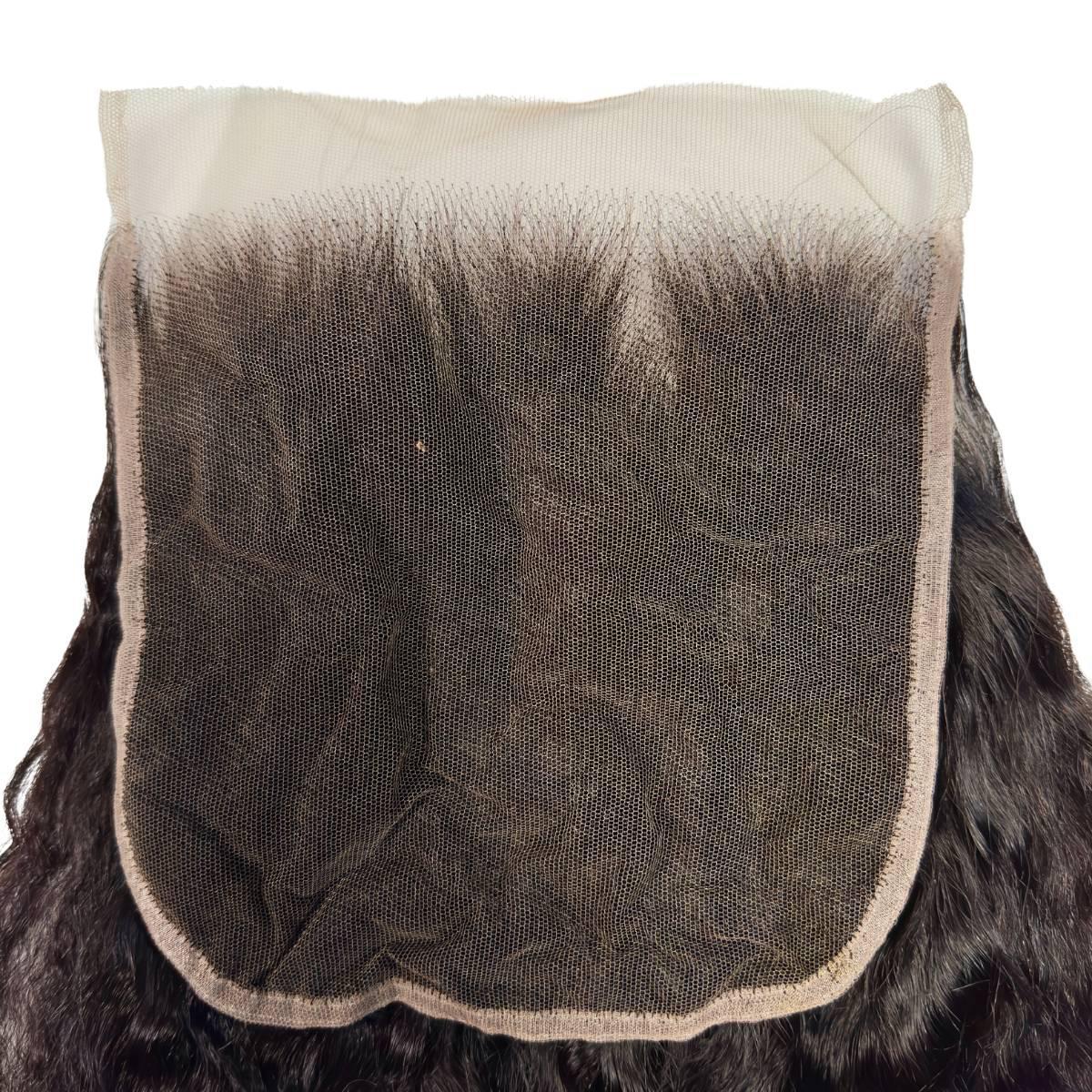 Kinky Straight 7x7 HD Lace Human Hair Closure Luxegan