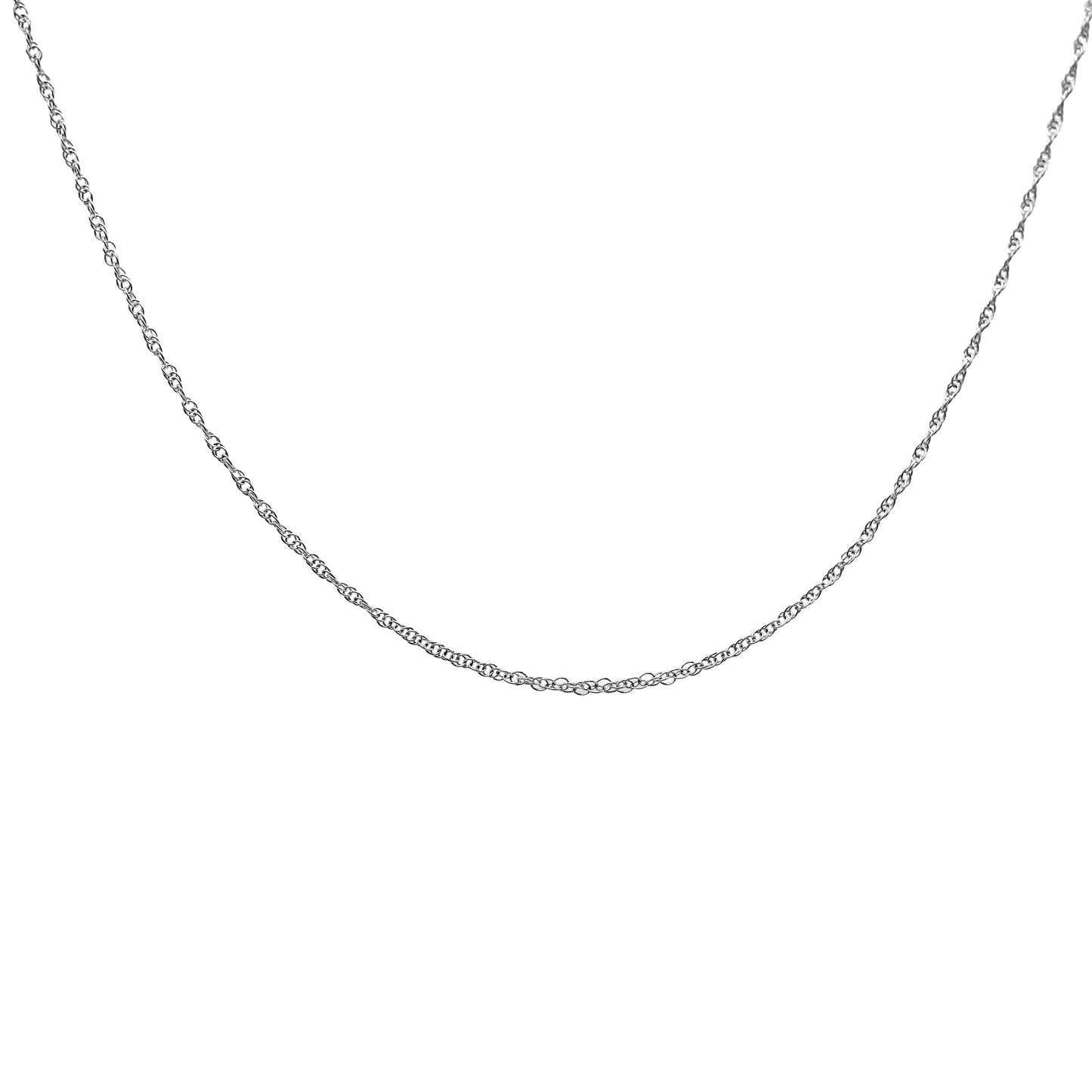 Collar con colgante de alas de ángel de diamantes de 1/4 Cttw de oro amarillo de 10K sobre plata de ley .925 de 18" (color H-I, claridad I1-I2)