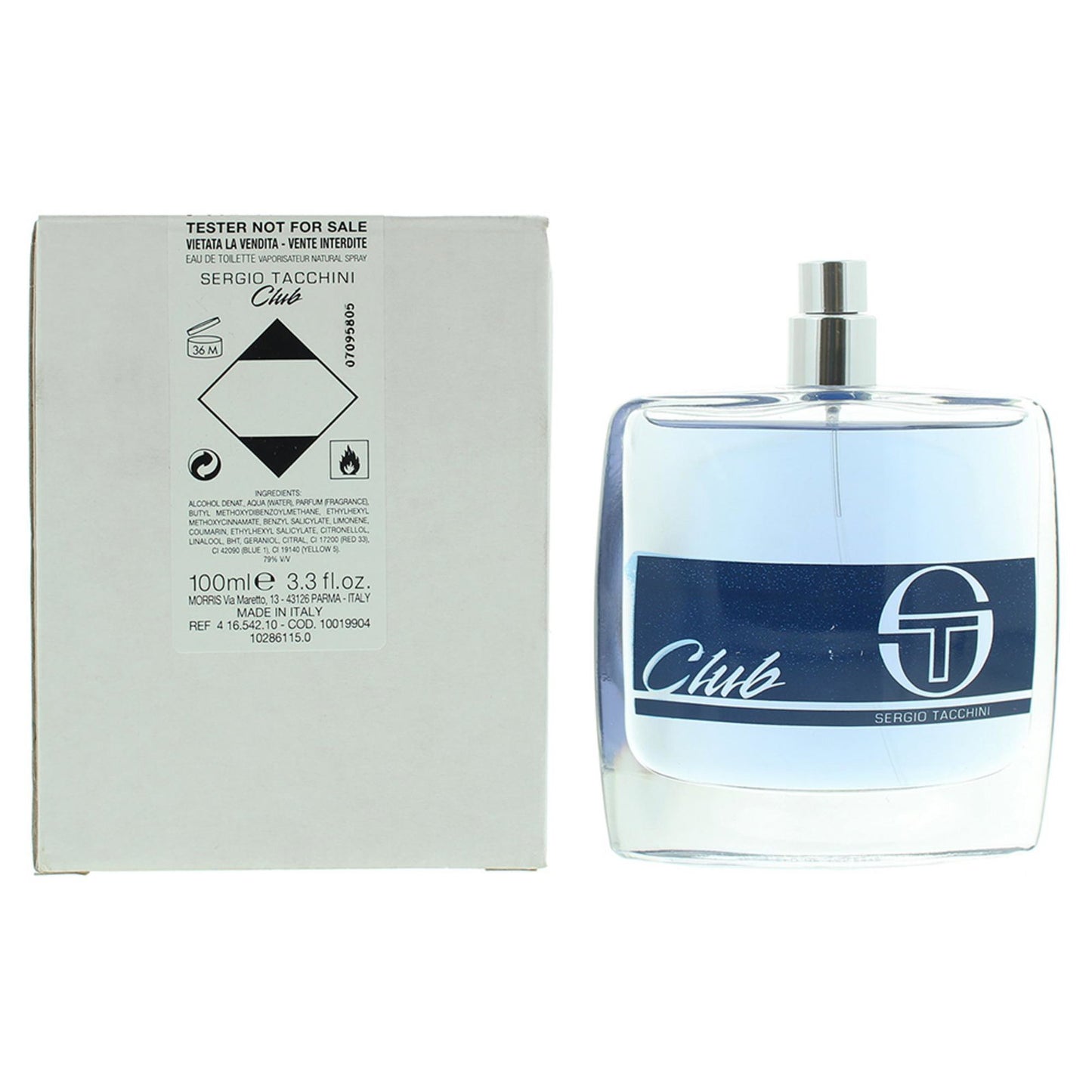 Sergio Tacchini, Club, Eau De Toilette, For Men, 100 ml *Tester