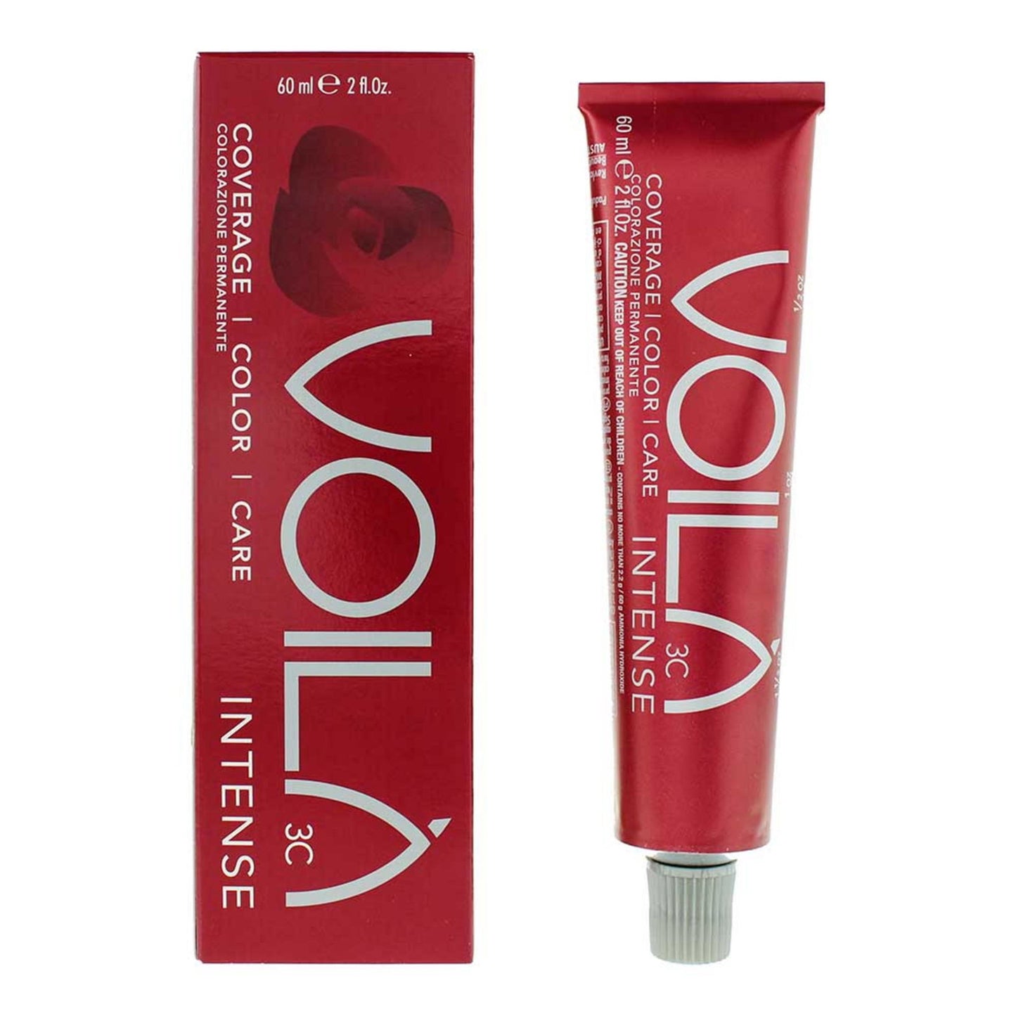 Intercosmo, Voila 3C Intense, Permanent Hair Dye, 5.8 Light Brown Toffee, 60 ml