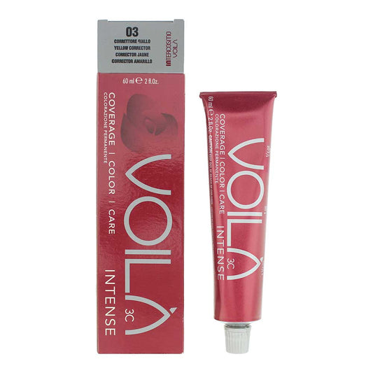 Intercosmo, Voila 3C Intense, Permanent Hair Dye, 03 Yellow Corrector, 60 ml