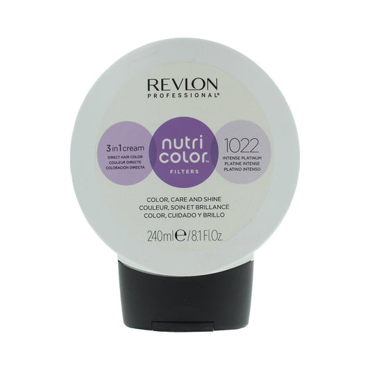 Revlon, Nutri Color Filters, Hair Colouring Cream Toner, 1022 Intense Platinum, 240 ml